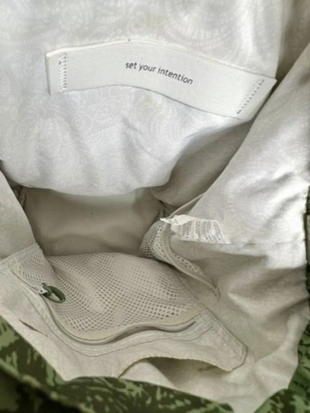 Lululemon Athletica Wanderlust Travel/Festival Bag - Olive/Gray - 9